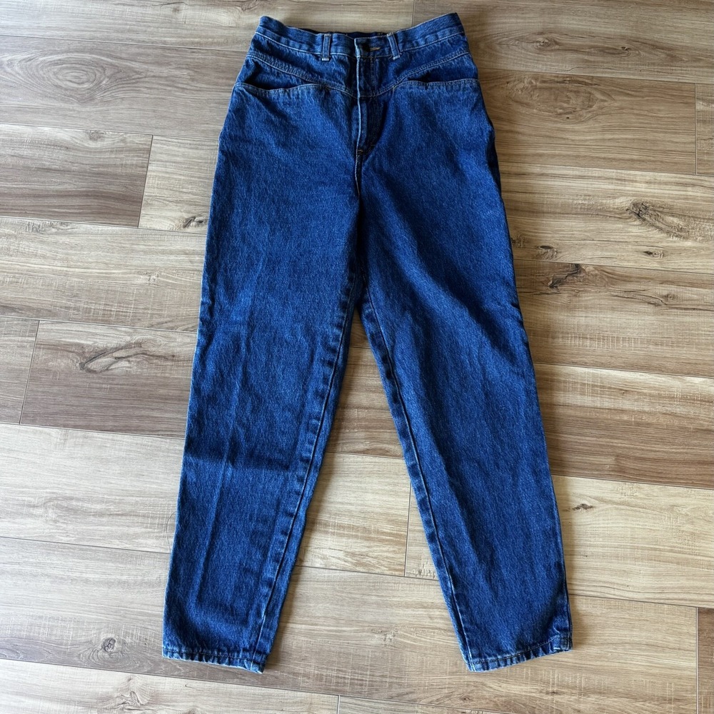 Mom Jeans Republic Denim High‎ Rise Medium Wash Straight Leg Size 13/14 Vintage